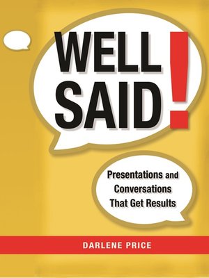 cover image of Well Said!